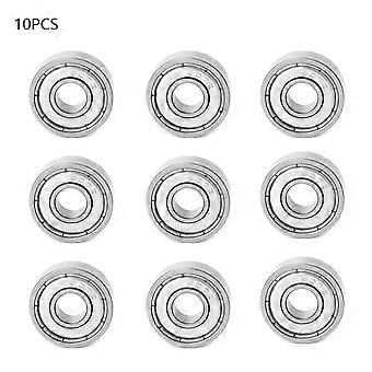 10pcs Universal Dupla Blindada de Alta Velocidade Deep groove Metal Steel Ball Bearings Set (607-zz)