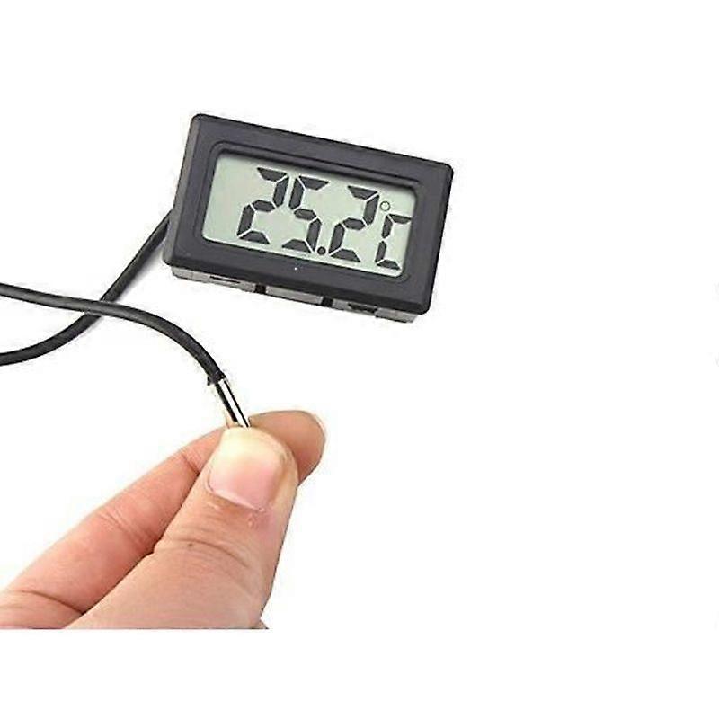 LCD Thermometer With External Probe Fridge Cultur