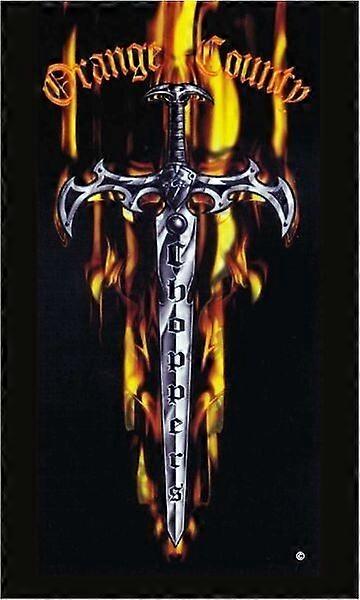 Drapeau vertical noir de motard Orange County Chopper Dagger CX1412