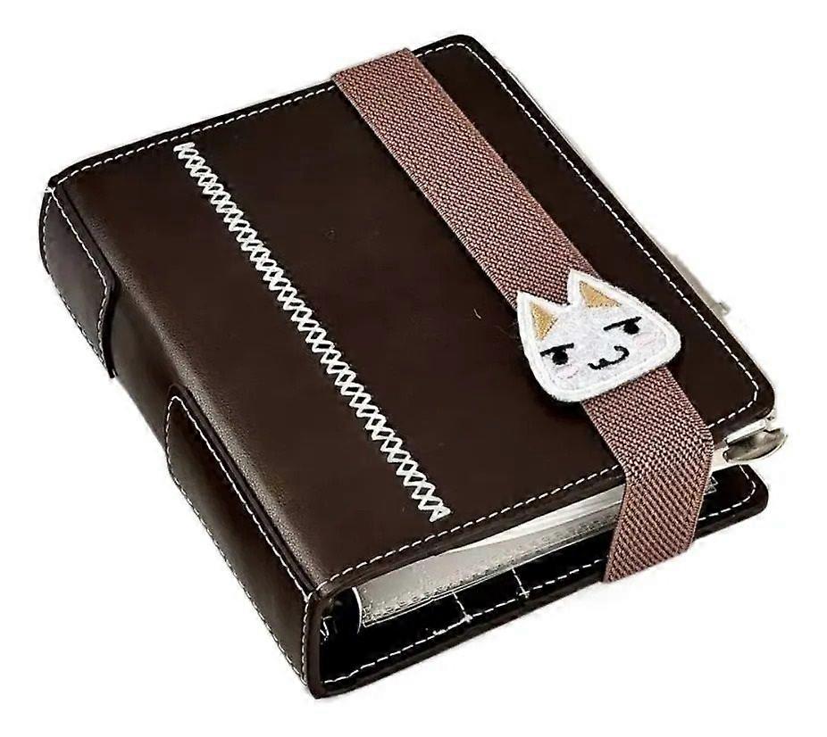 A7 Brown Leather Notebook for Students and School