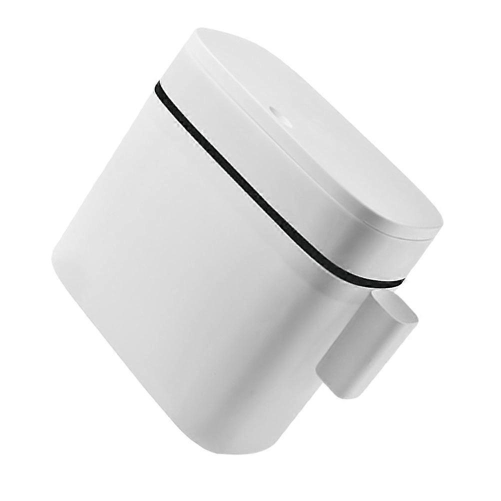 White Plastic Garbage Container with Lid for Home Use 1Pcs