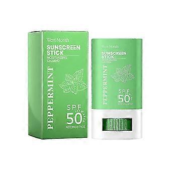 Mint Sunscreen Stick - Non-Oily UV Protection Cream with Isomonarch Acid & Peppermint Extract