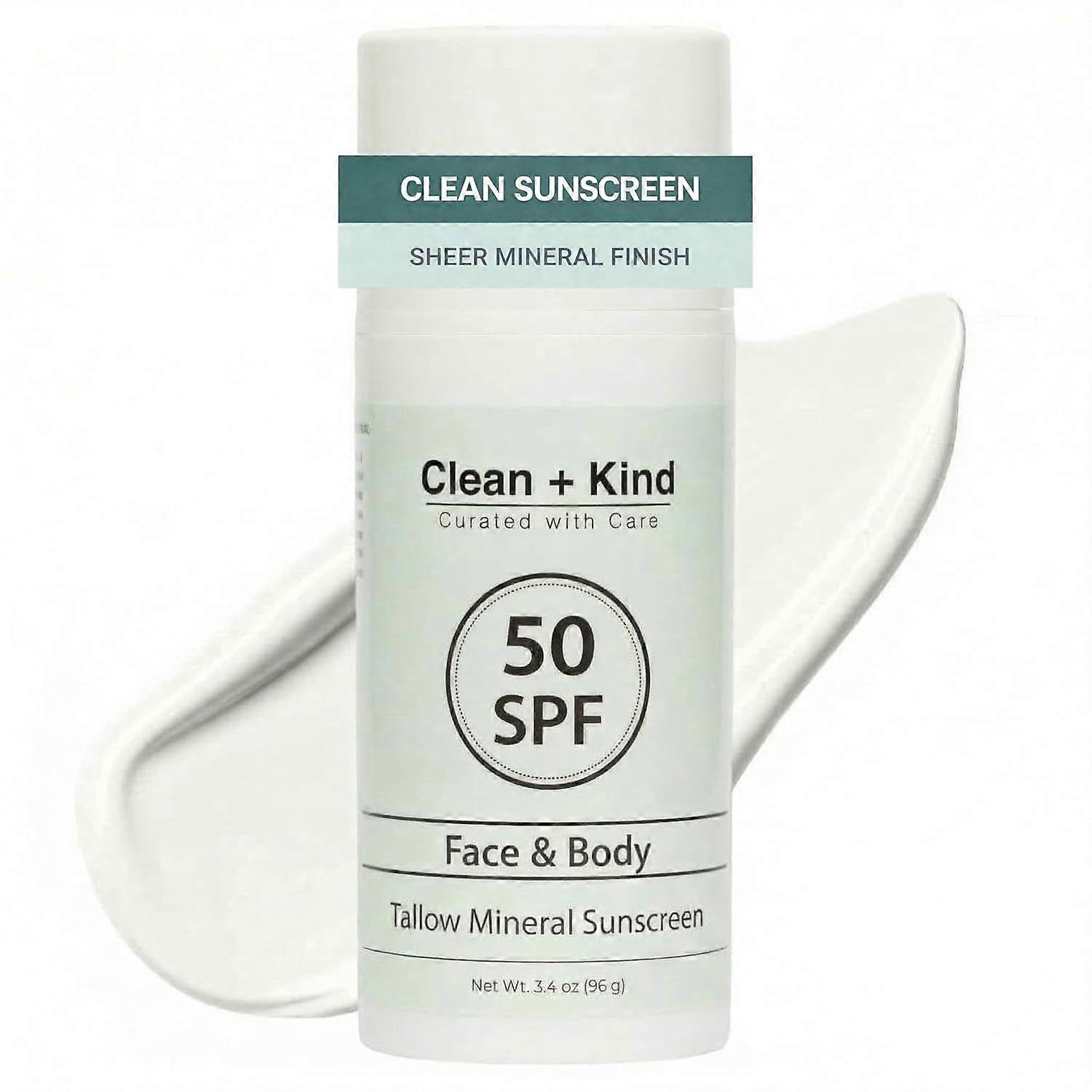 Tallow Sunscreen SPF50+ Vattenfast ansiktskräm med högt skydd