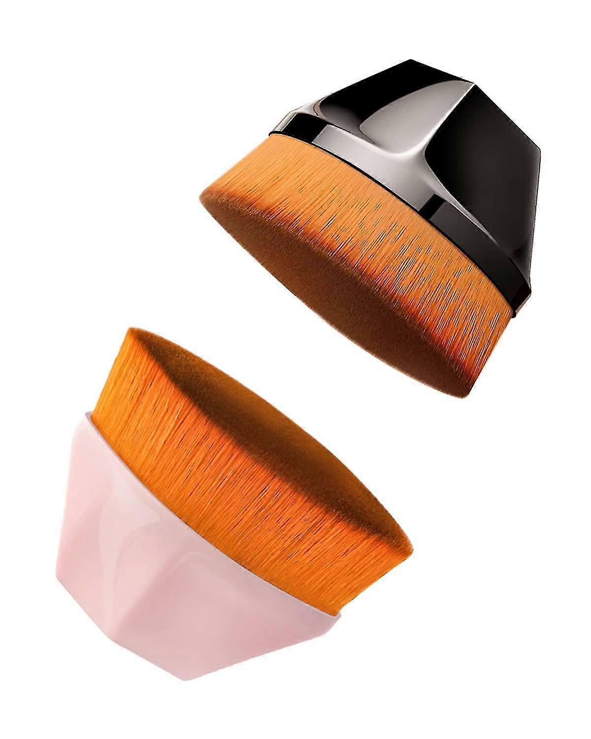 2 Pack Foundation Makeup Brush With Protective Case