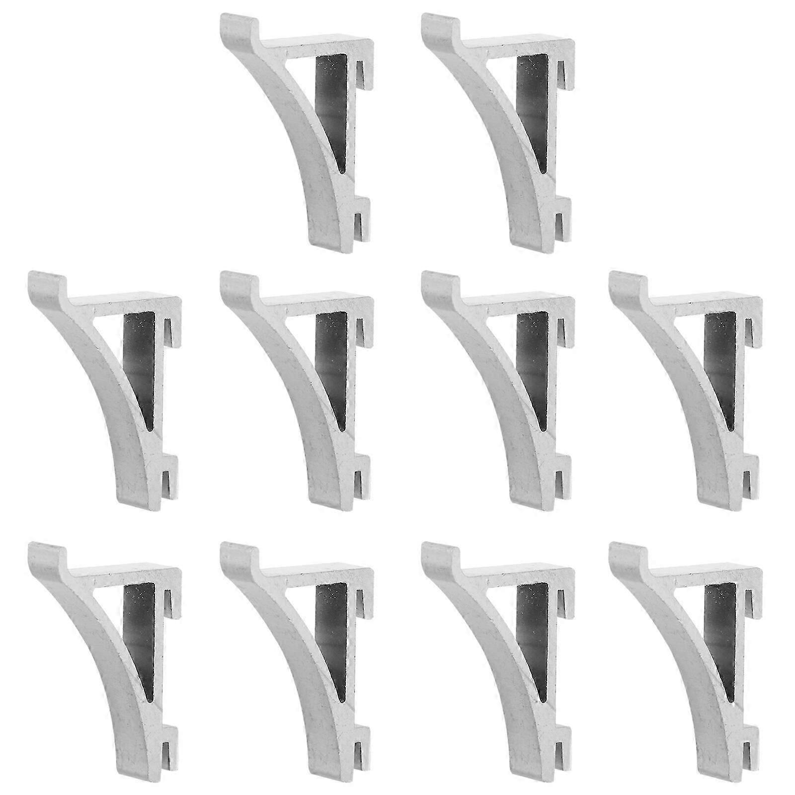 10pcs Refrigerator Freezer Shelf Clips with Support Hooks
