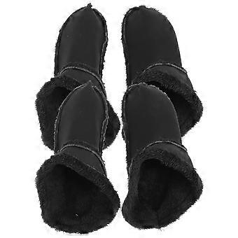 Warm Clogs Shoes Inserts for Winter Use 2Pairs Plush Black Liners