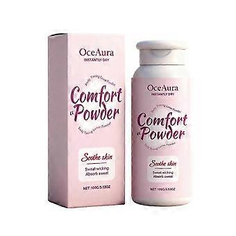 Pó Antissuor 100g - Pó Confortável para Controle de Odores, Antitranspirante Não Pegajoso com Efeito Refrescante para Axilas, Corpo Inteiro, Bumbum, Atletas, Homens,