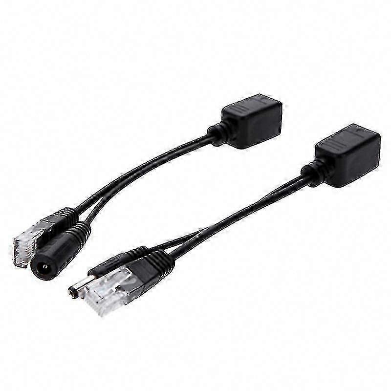 2pcs Poe Cable Adapter compatible with Power Over Ethernet Devices