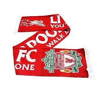 Liverpool FC Official Gold Standard 2018 Jacquard Knit Scarf