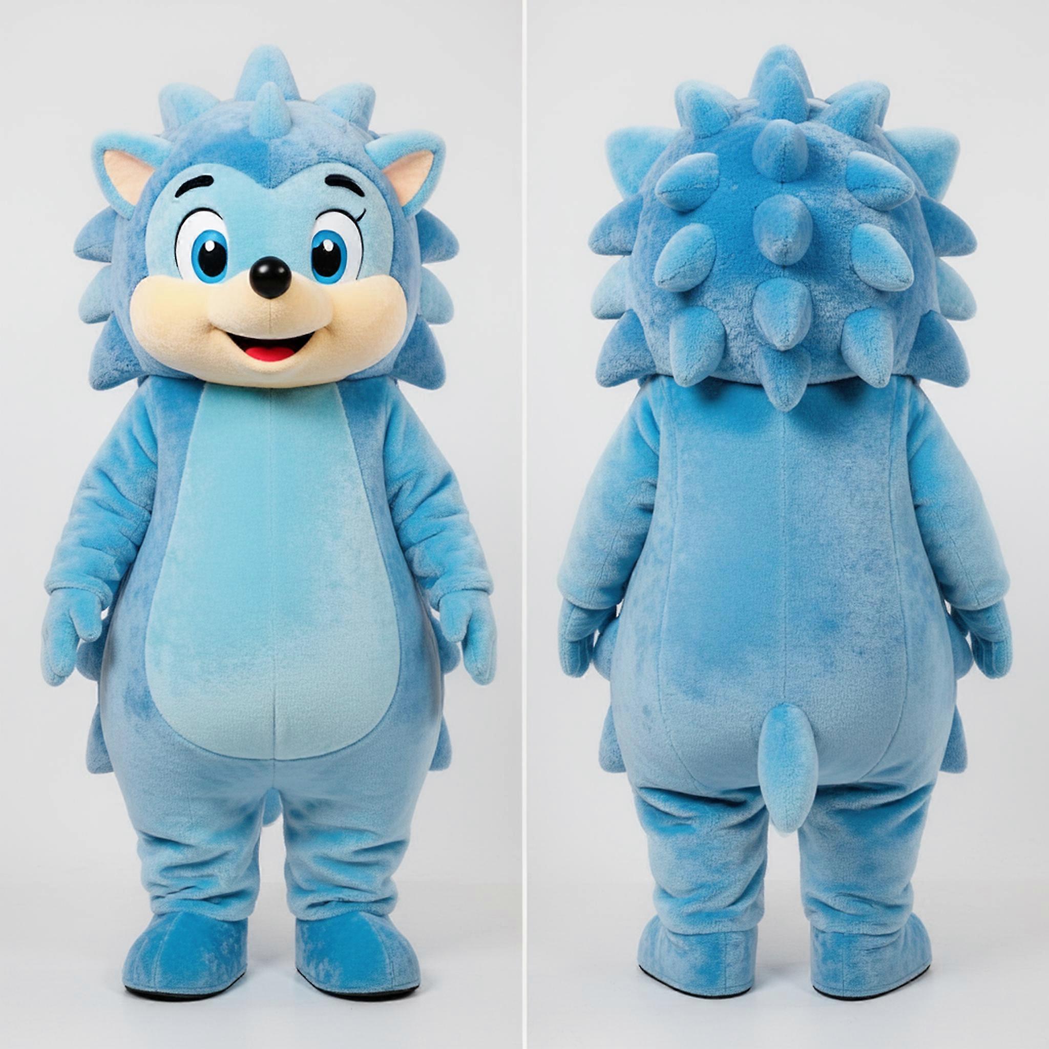MASTICOT Sky Blue Cuddly Hedgehog Mascot