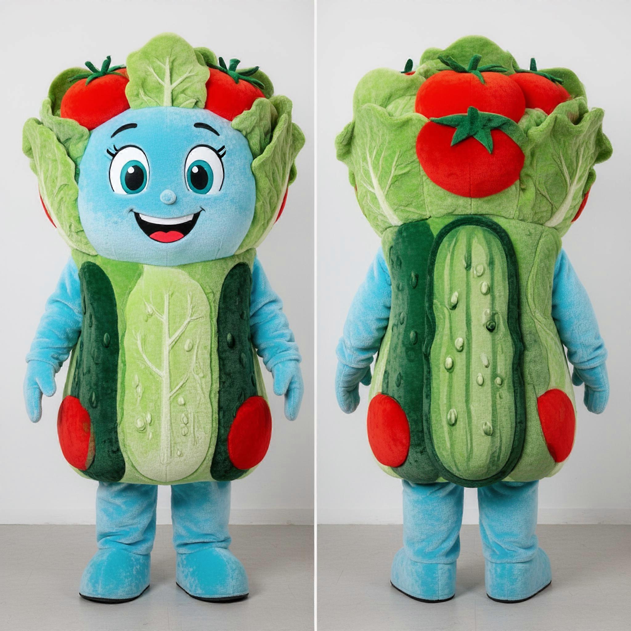 MASTICOT Sky Blue Crunchy Caesar Salad Mascot