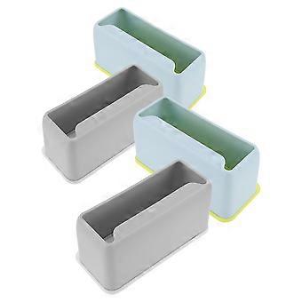 Cat Litter Scoop Holder Plastic Box for Home Use 4Pcs Assorted Color Organizer