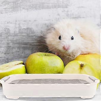 Pet Cleaning Supplies Hamster Toilet for Toilet Use 2Pcs Plastic White