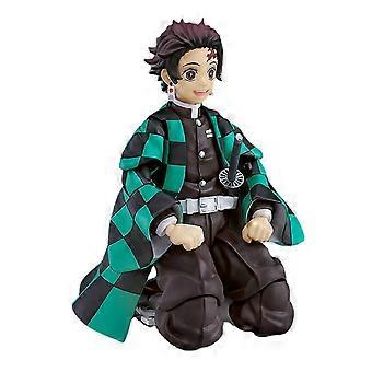 1 Set Demon Slayer Figure with Replaceable Accessories Cartoon Craft Collectible Tanjiro Figure Anim