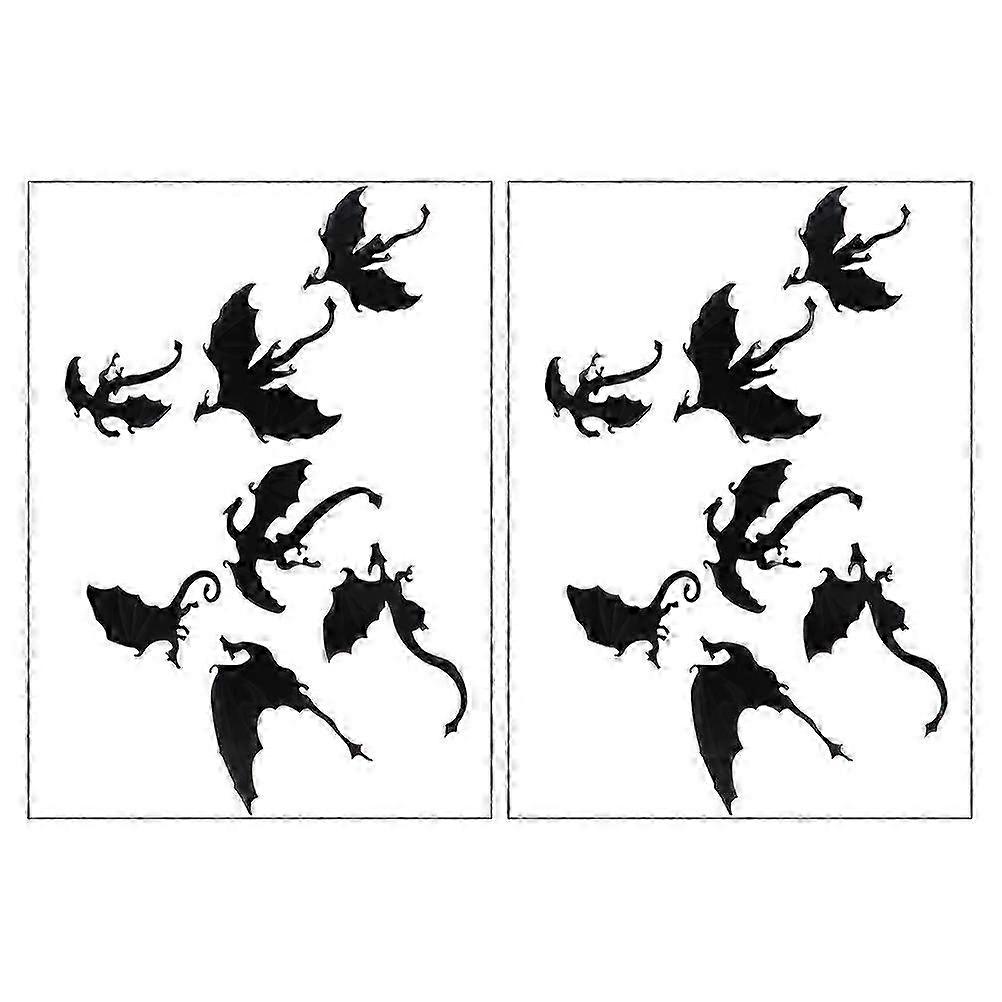 Dragon Decorations Halloween Wall Decals compatible with Party 2Sets