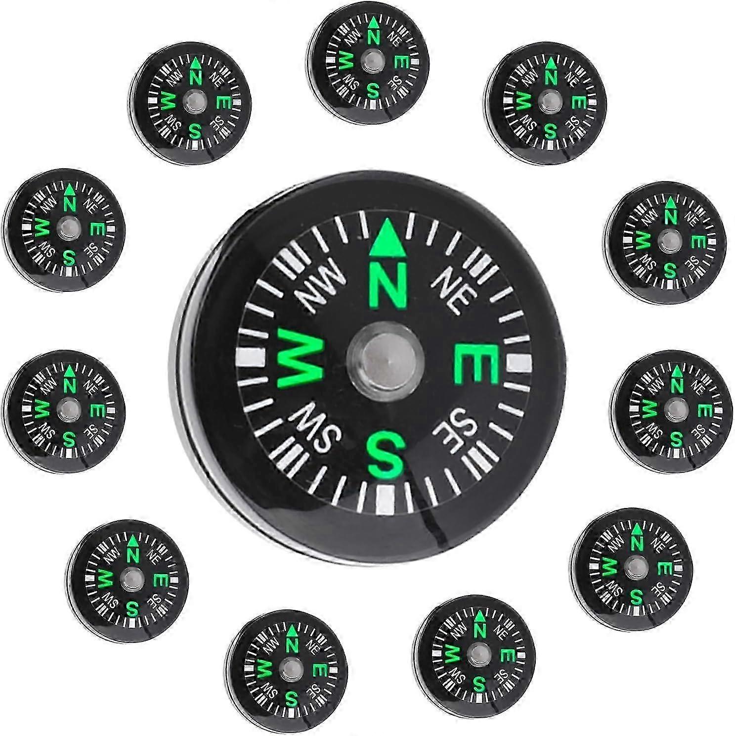 Lightweight Oil-Damped Button Compass