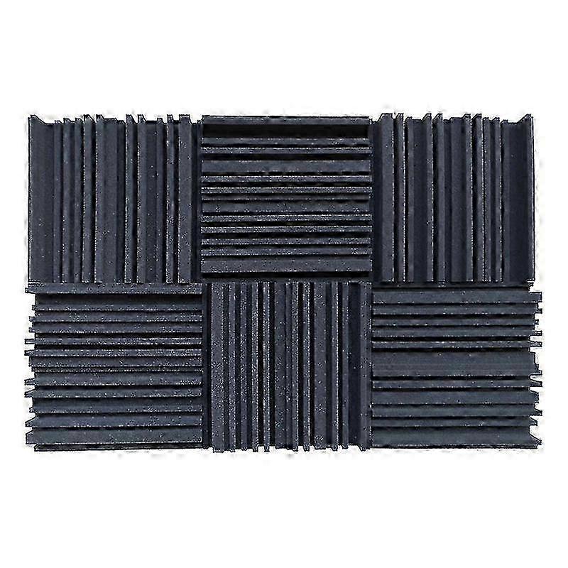 6-Pack Grooved Sound Absorbing Foam