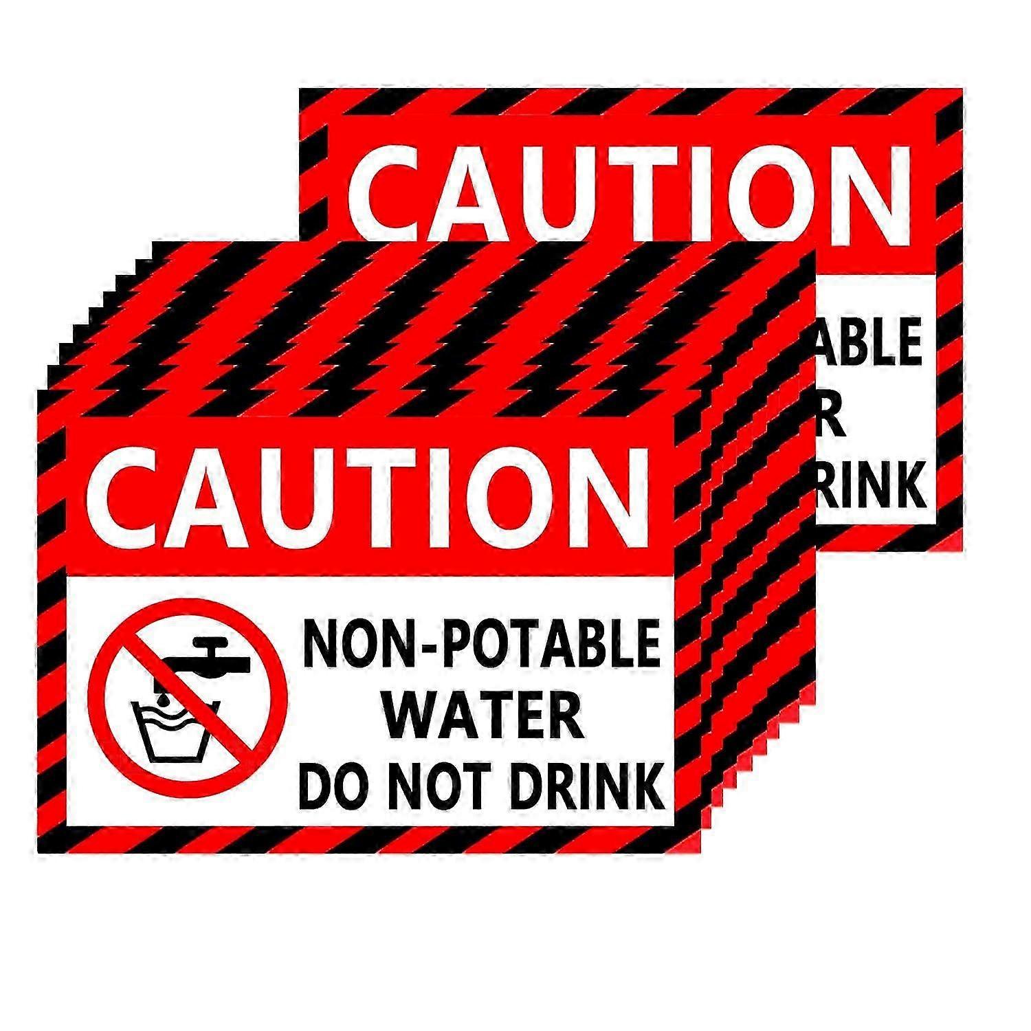 Non Potable Water Sticker Waterproof