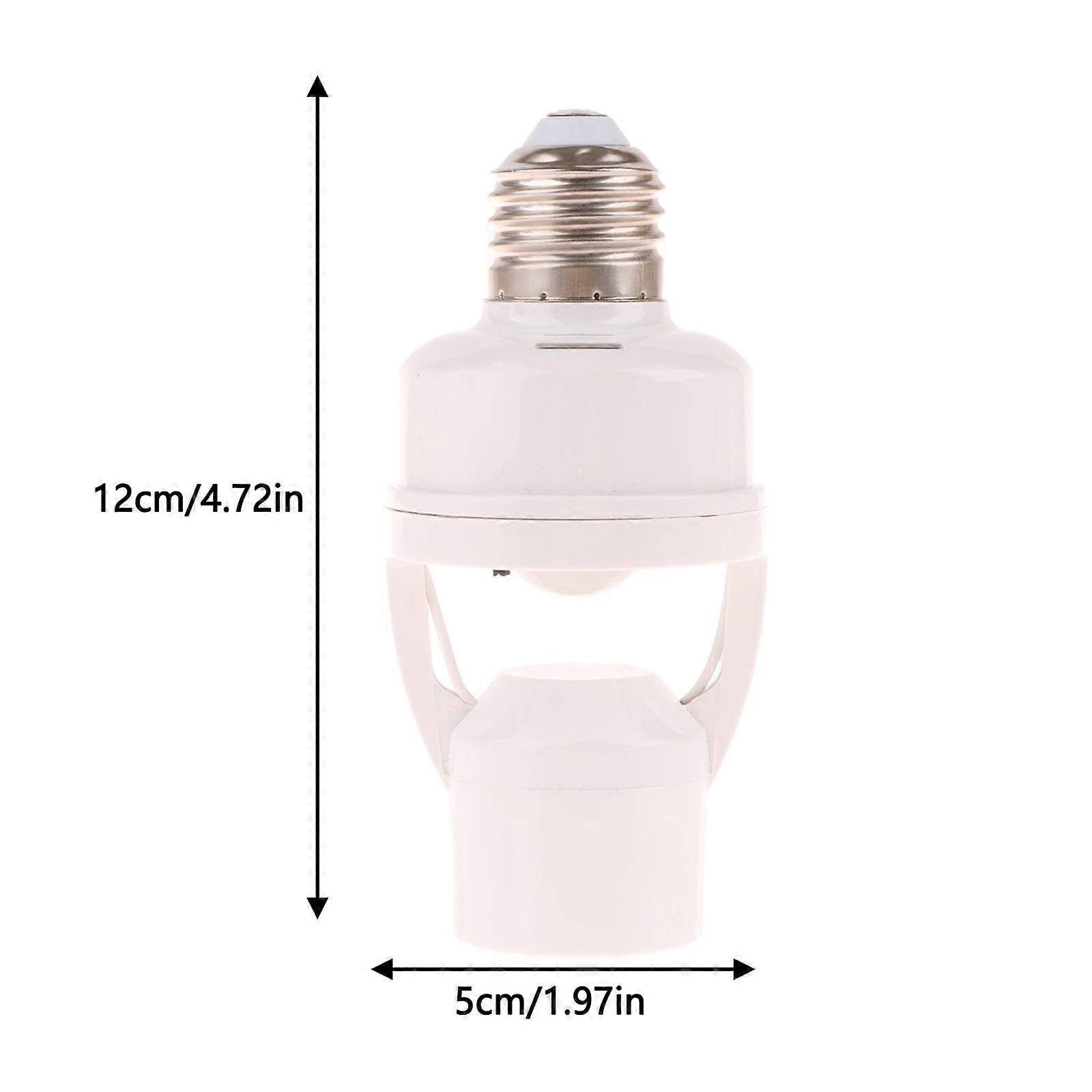 360 Degrees Human Induction Motion Sensor Lamp Socket Base AC85-265V Delay Time Switch E27 Base Holder Socket Adapter