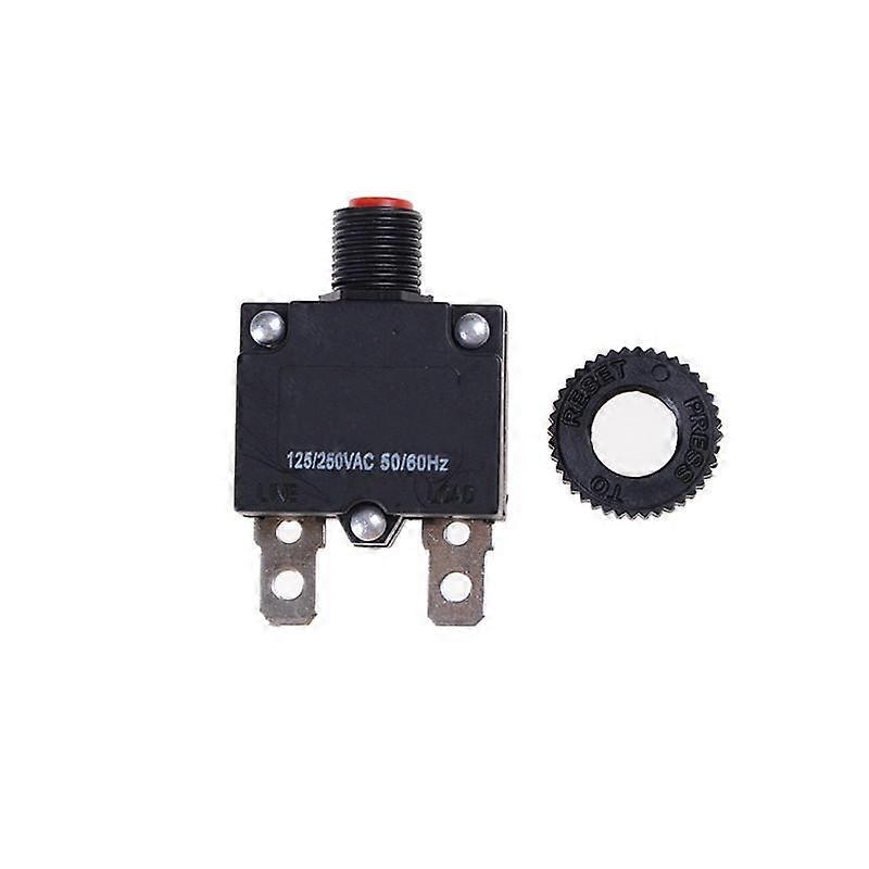 125/250Vac 15A Switch Push Reset Button Circuit Breaker Overload Protector
