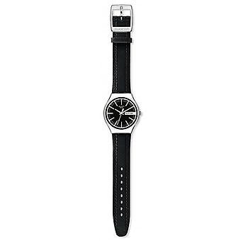 Uhr cab.swatch Holzkohle Anzug Uhr für Männer Analog Quarz mit Cowskin Armband YGS744