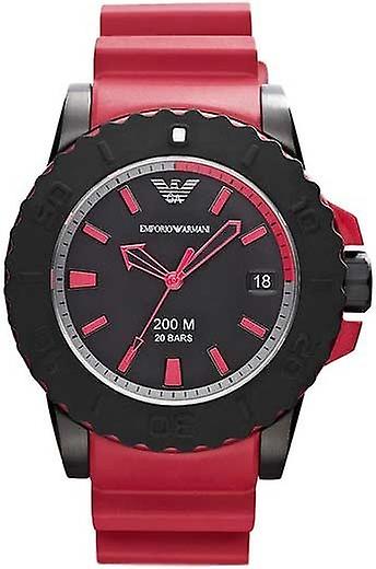 Armani acqua Quartz Analog Man Watch with AR6101 Rubber Bracelet