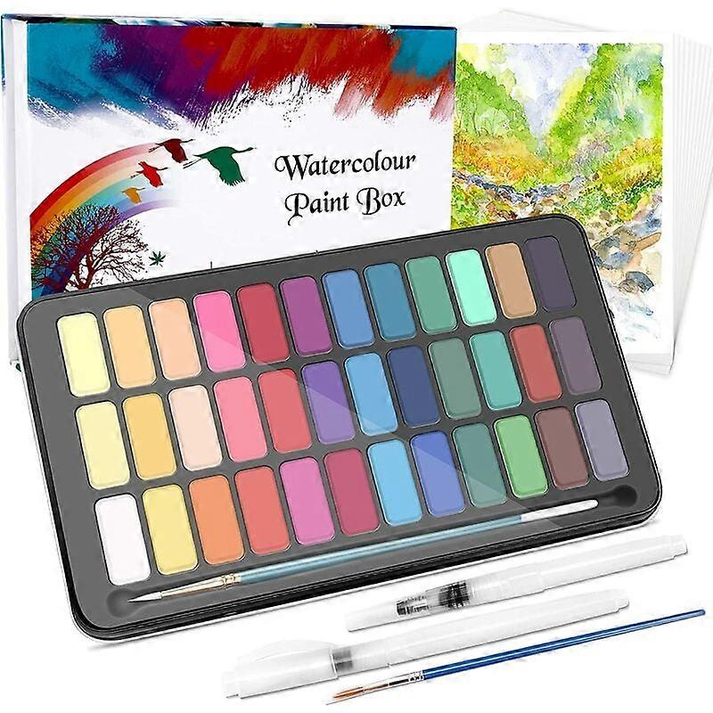 Bright Transparent Non-Toxic Watercolour Set
