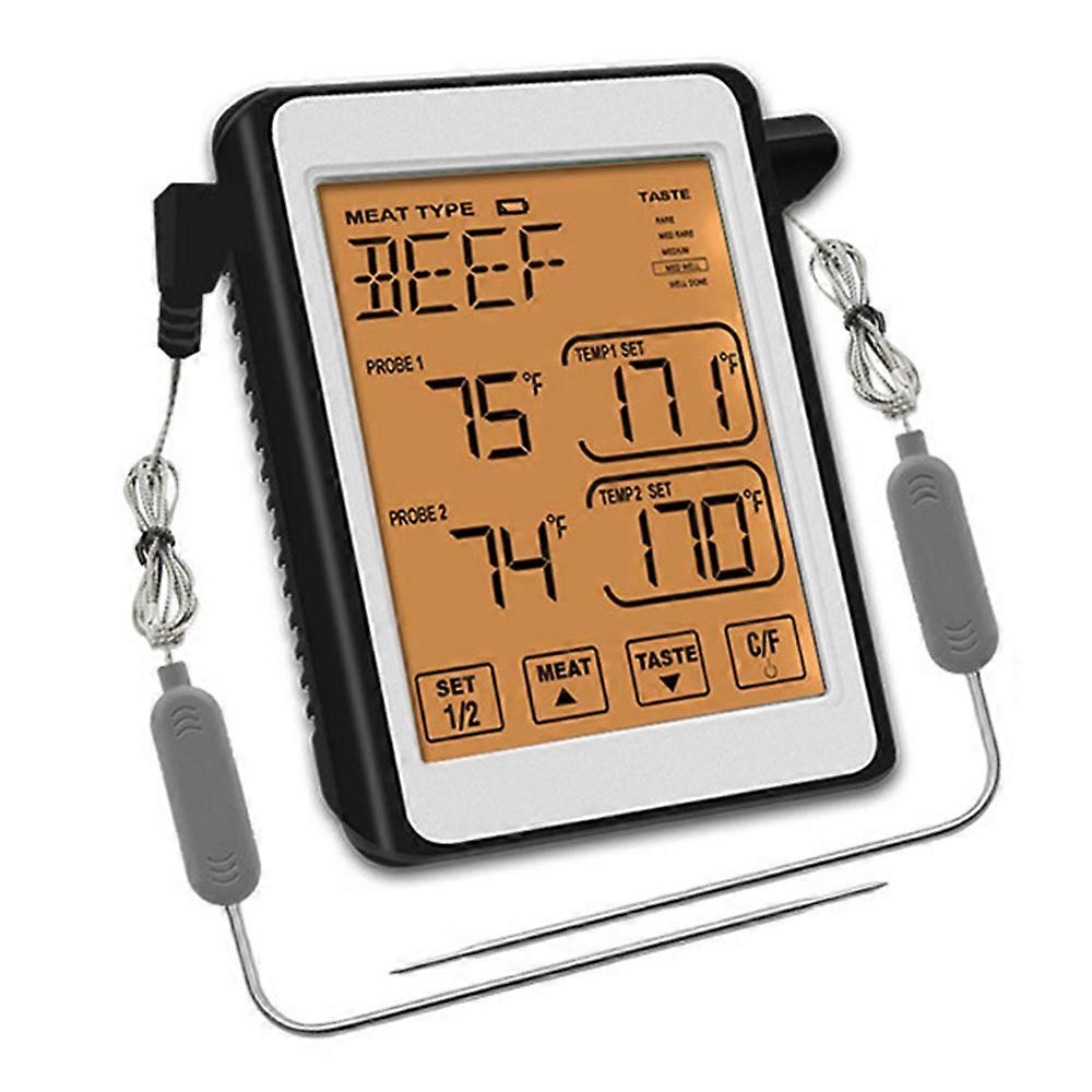 Dual-Sensor Stainless Steel Thermometer For Consistent Cooking