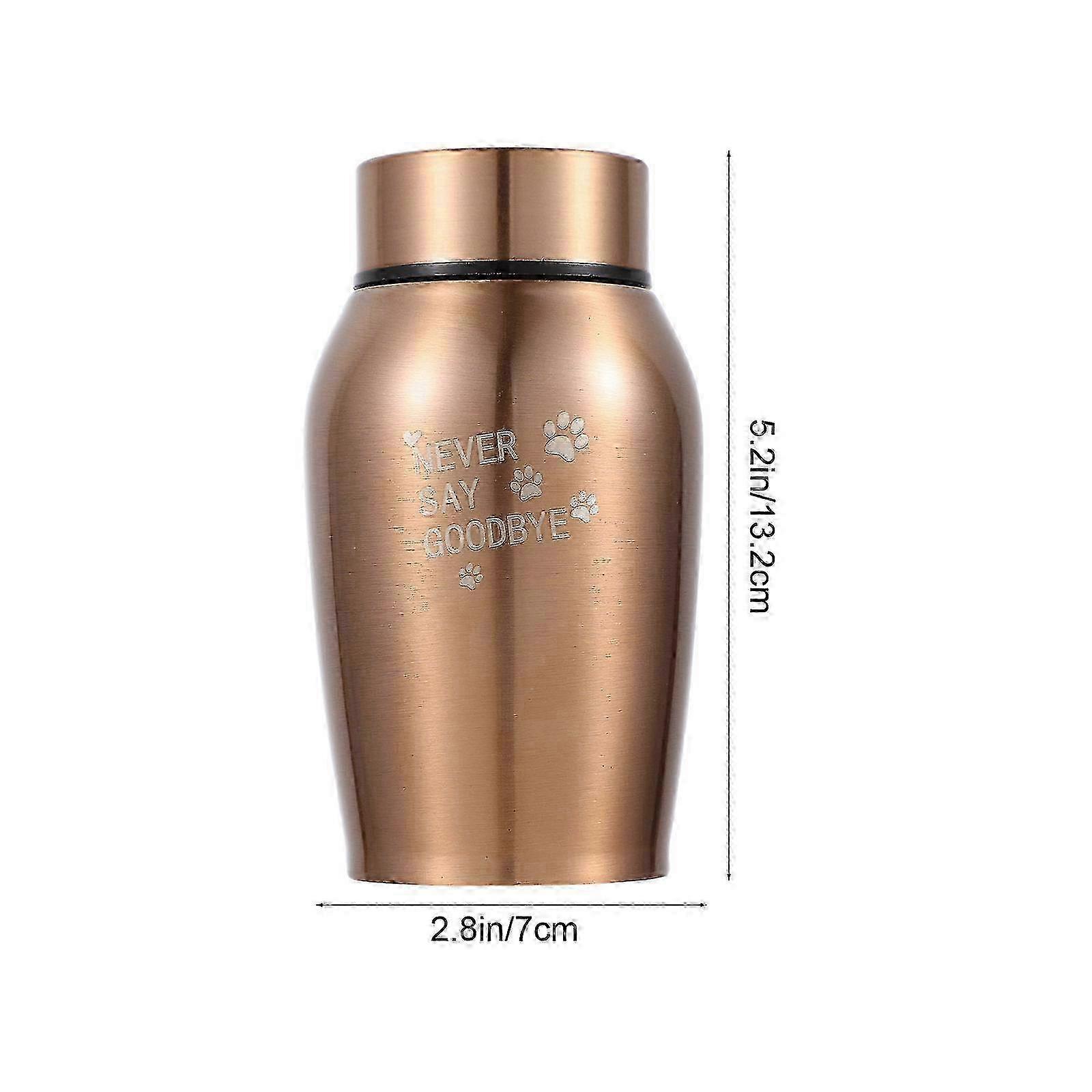 Compact Stainless Steel Pet Urn