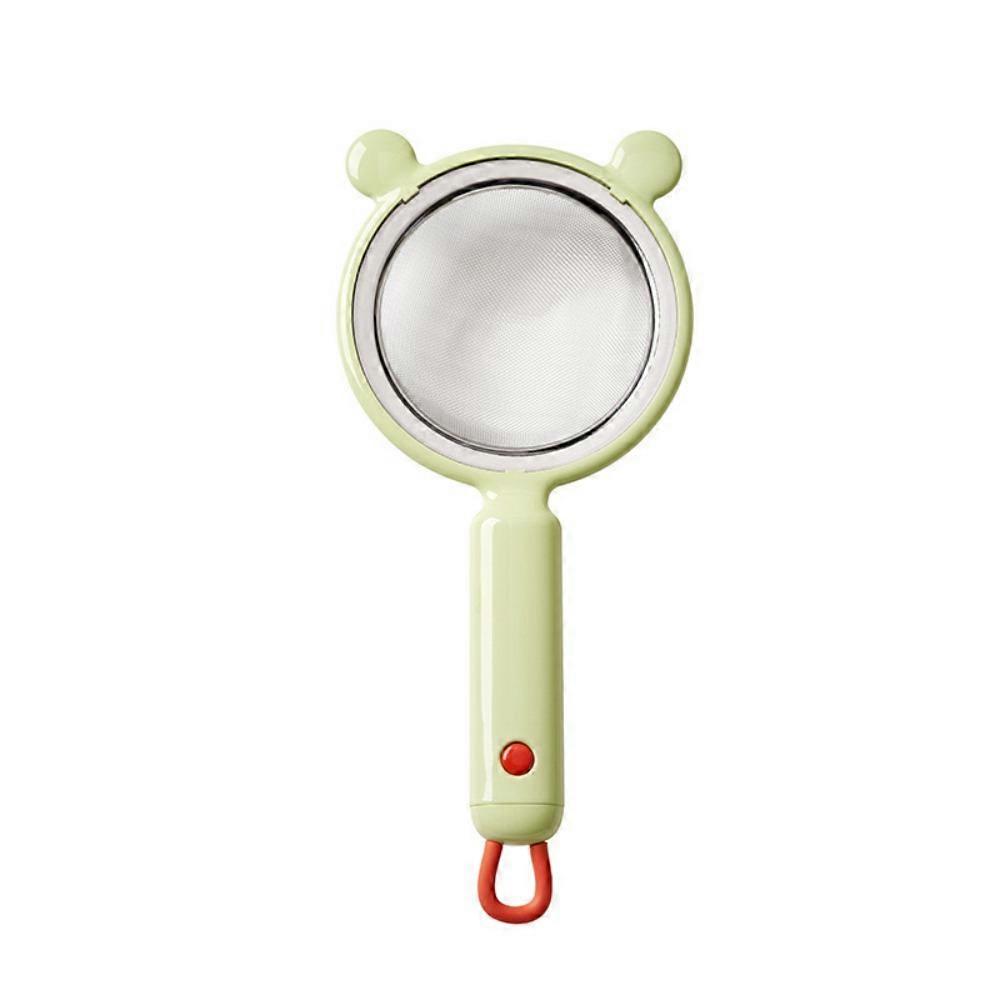 Passoire à farine à mailles fines, amovible avec poignée, écran filtrant, idéale pour filtrer le lait de soja et utilisable en cuisine.