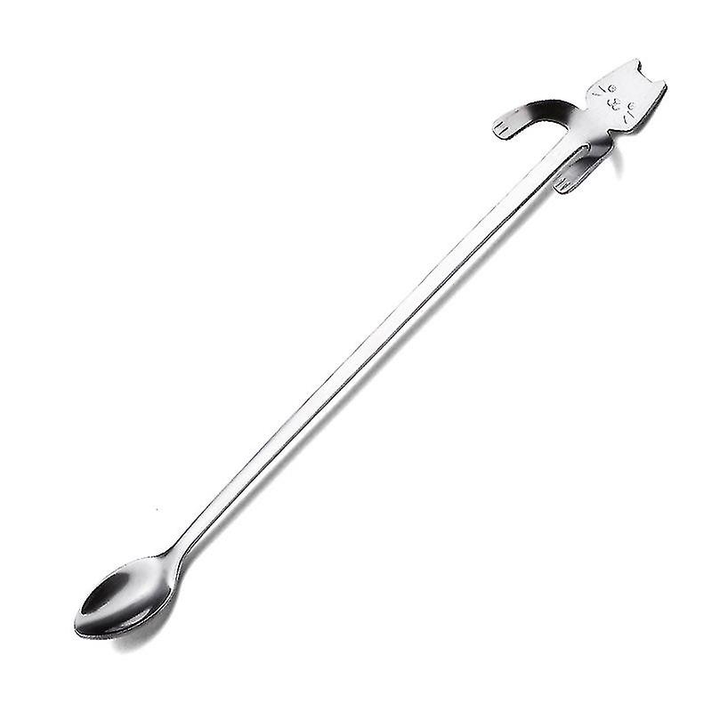 Pxcl 20cm Stainless Steel Cat Spoon Tableware Kitchen Accessories