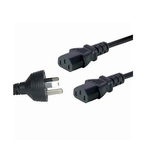2 IEC SOCKET Mains Cable 1.8m Convenience Reliable Ensures Maximum Power Needed