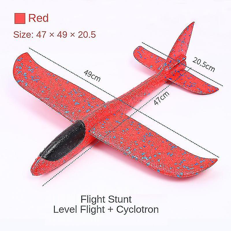 48cm Big Hand Throw Airplane Epp Foam Launch Fly Glider Planes Model Aircraft Outdoor Fun Toys For Children Party Game Boys Gift