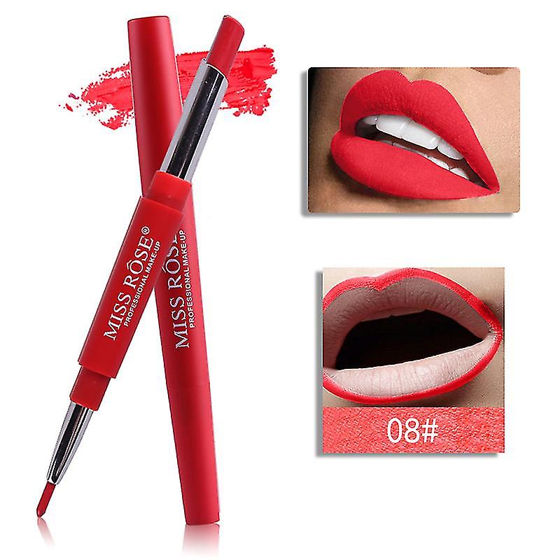 2 In 1 Matte Lip Stick And Lip Liner Pen Waterproof Lasting Smooth Lipstick Penc