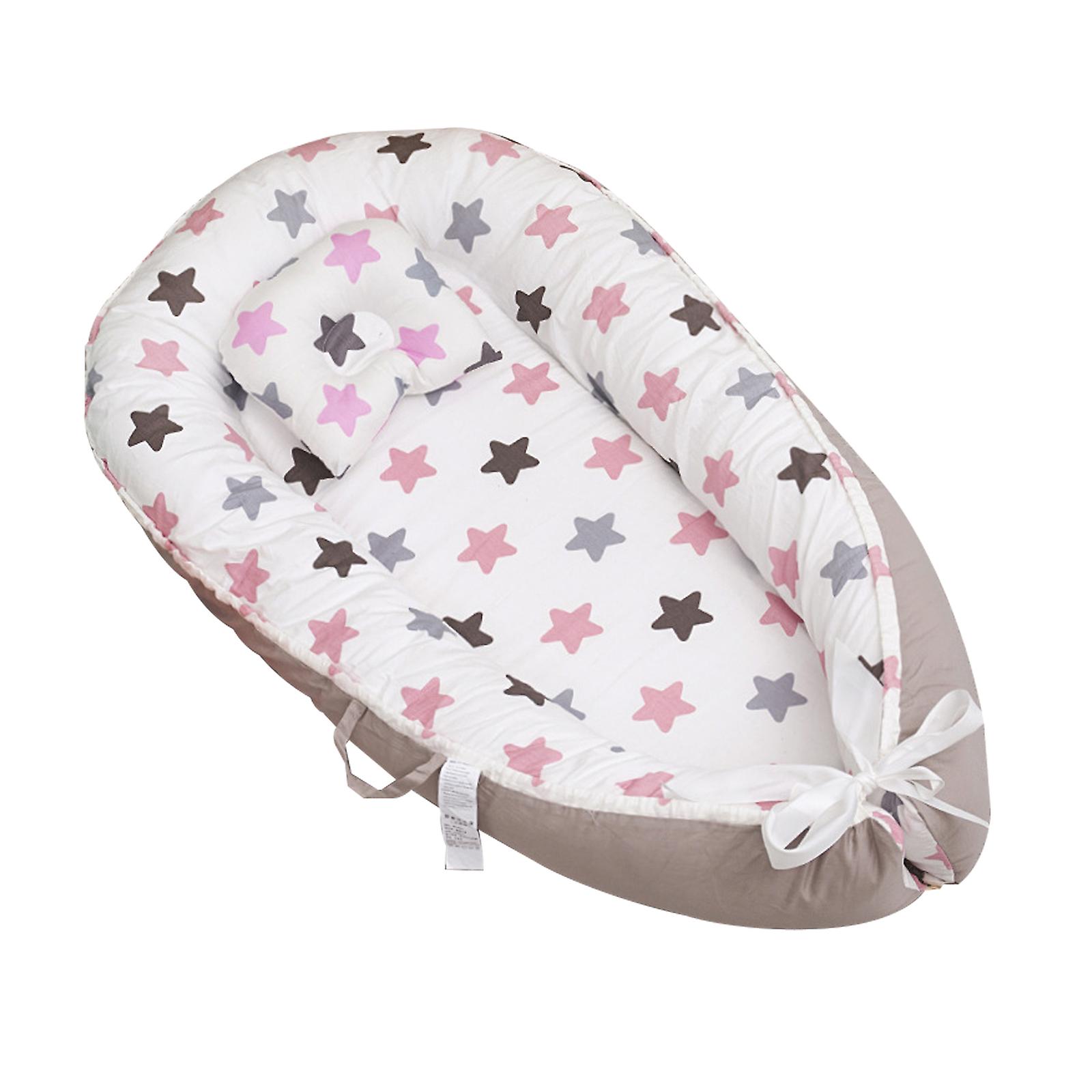 Nouveau-né Transat Réglable Portable Lit de bébé Bassise, Nid nouveau-né en coton respirant