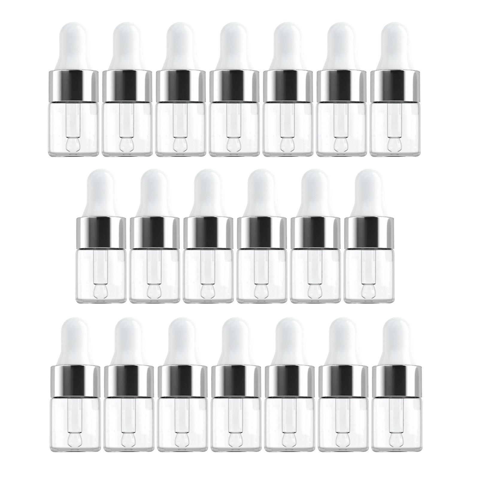 20Pcs Dropper Bottles Squeezable for Cosmetic Packaging Eye Liquid Dropper 3ML