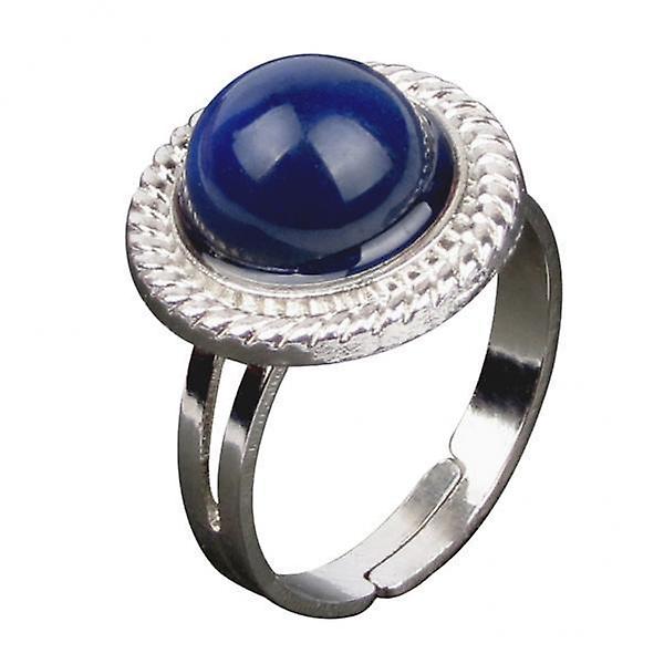 3xVintage Round Mood Ring Emotion Feeling Color Changing Ring Adjustable