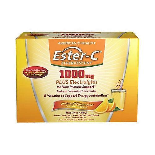 American Health Ester-C Tangerine,1000 mg ,21 Count (Pack of 4)