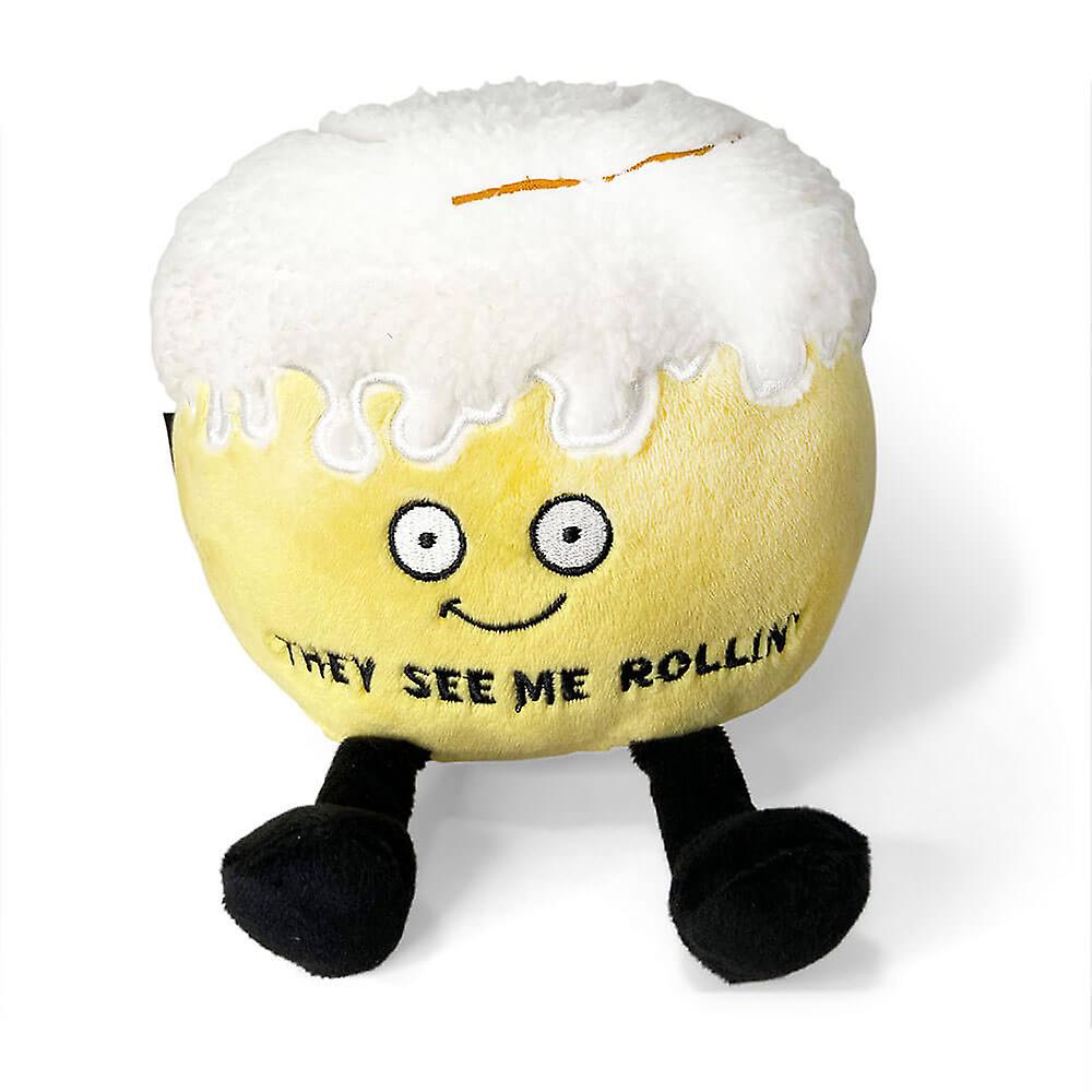 Punchkins They See Me Rollin Cinnamon Roll Plush Super Soft Fabrics Premium Look