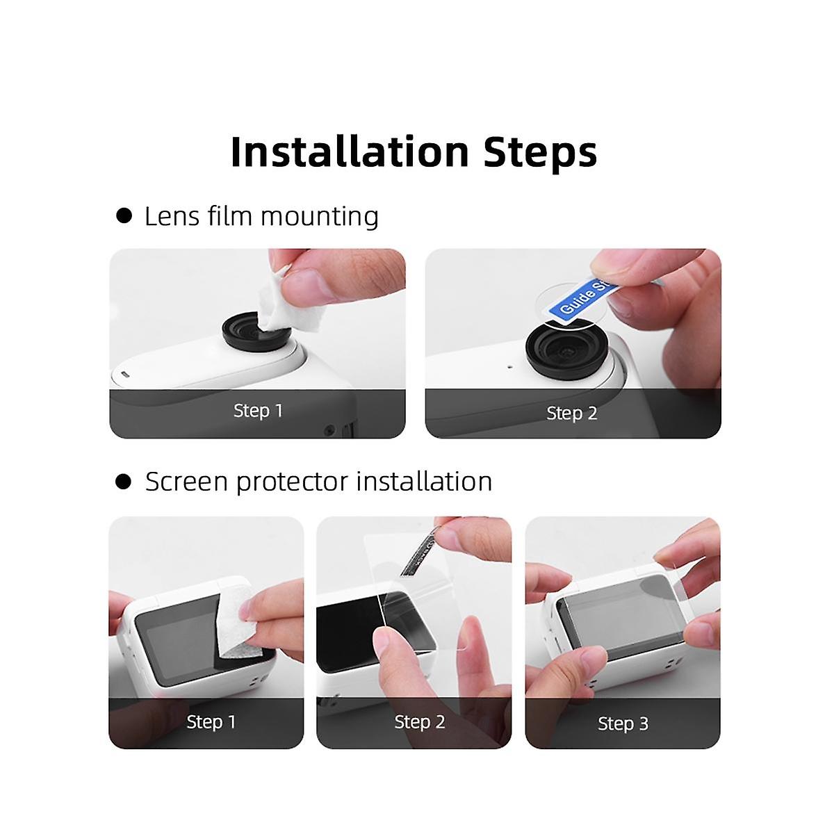 Lens Screen Protector Thin and High Transparency Film for GO 3 Lens Protection Accessories