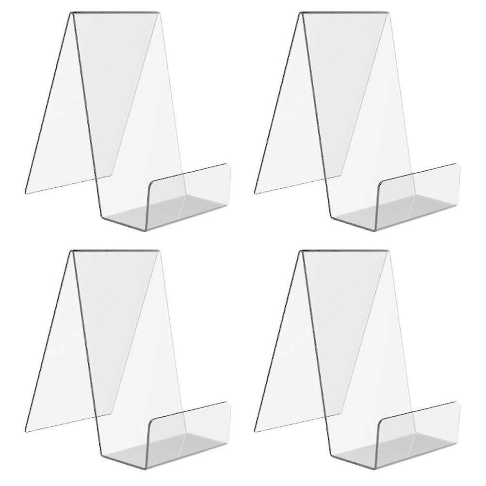 4pcs Acrylic Stands Portrait Literature Display Racks For Home Office School