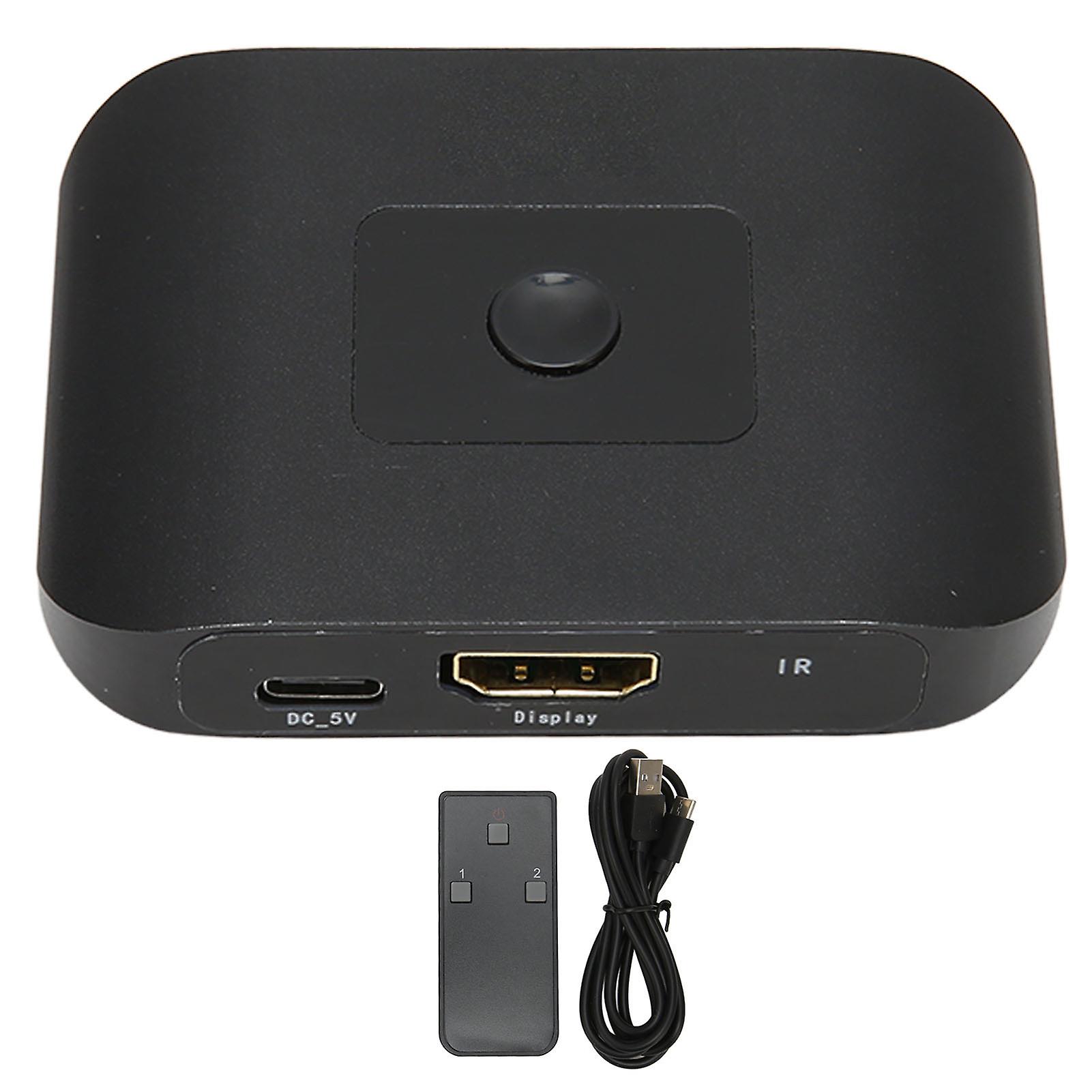 HD Multimedia Interface 2.1 Switch Splitter 2 in 1 Out 8K At 60Hz 4K At 120Hz 48Gbps Video Switcher with Remote Control