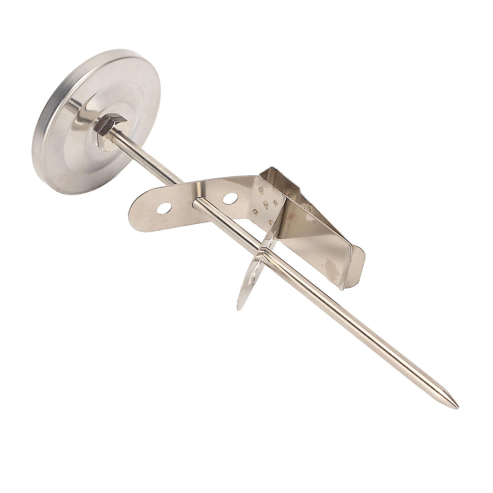 Probe Oven Thermometer Large Dial Design Stainless Steel Probe Food Thermometer with Detachable Clamp 