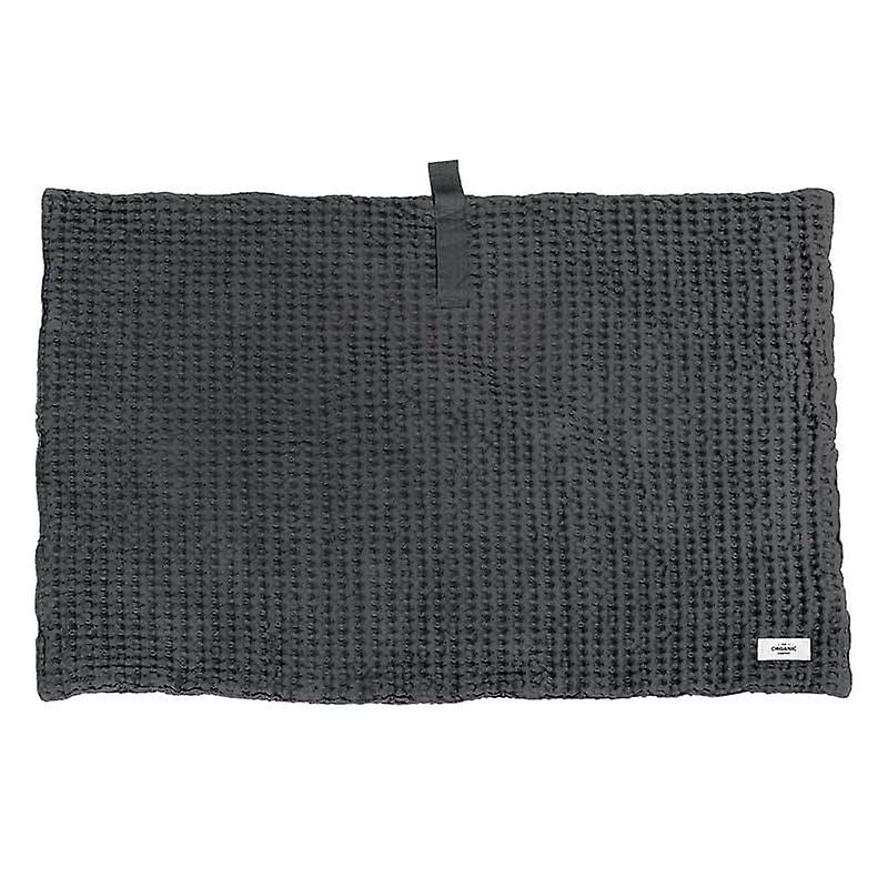 Big Waffle Bath Mat - Dark Grey