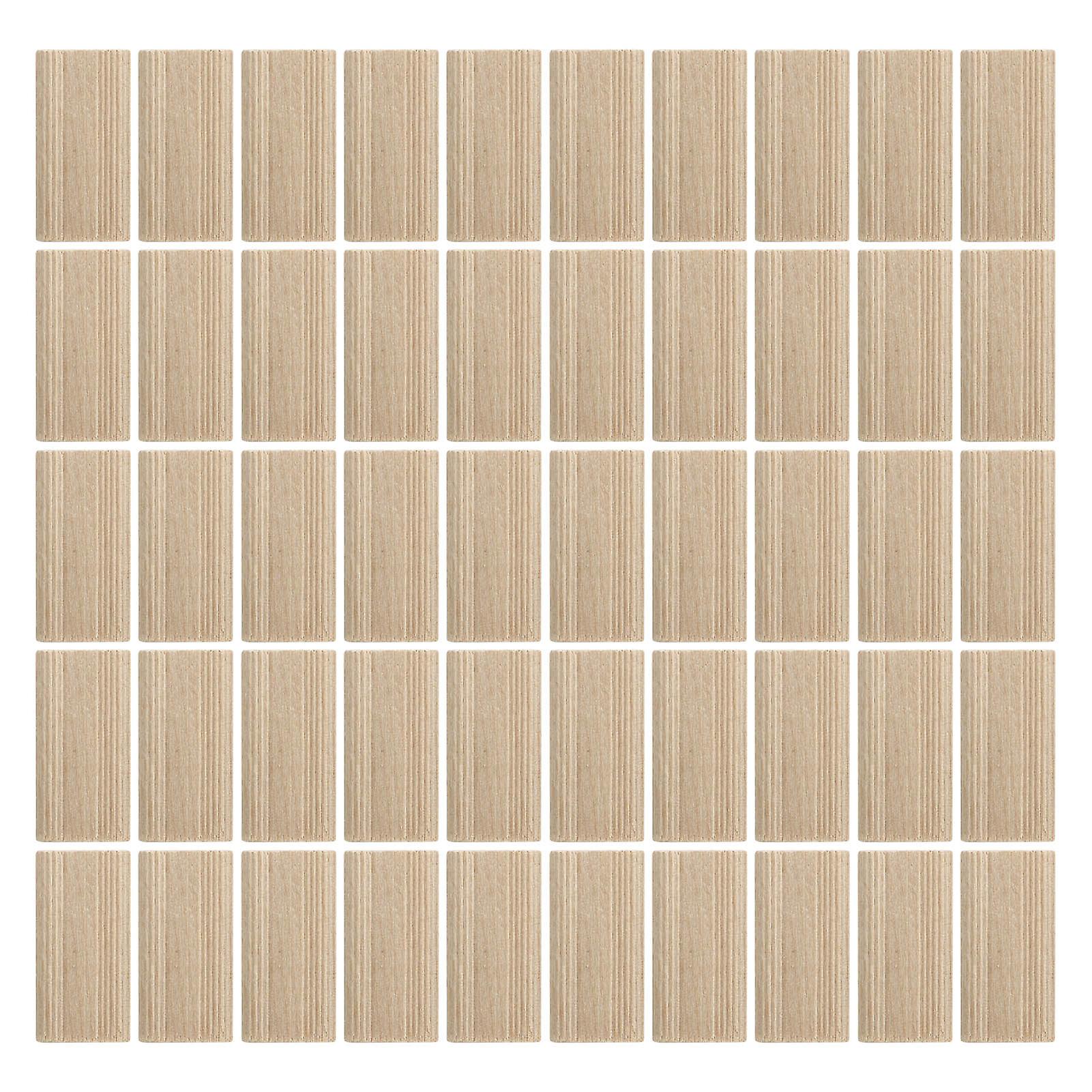 50Pcs Beech Wood Domino Tenon Stopper for Crafting Woodworking Furniture Splicing Connector
