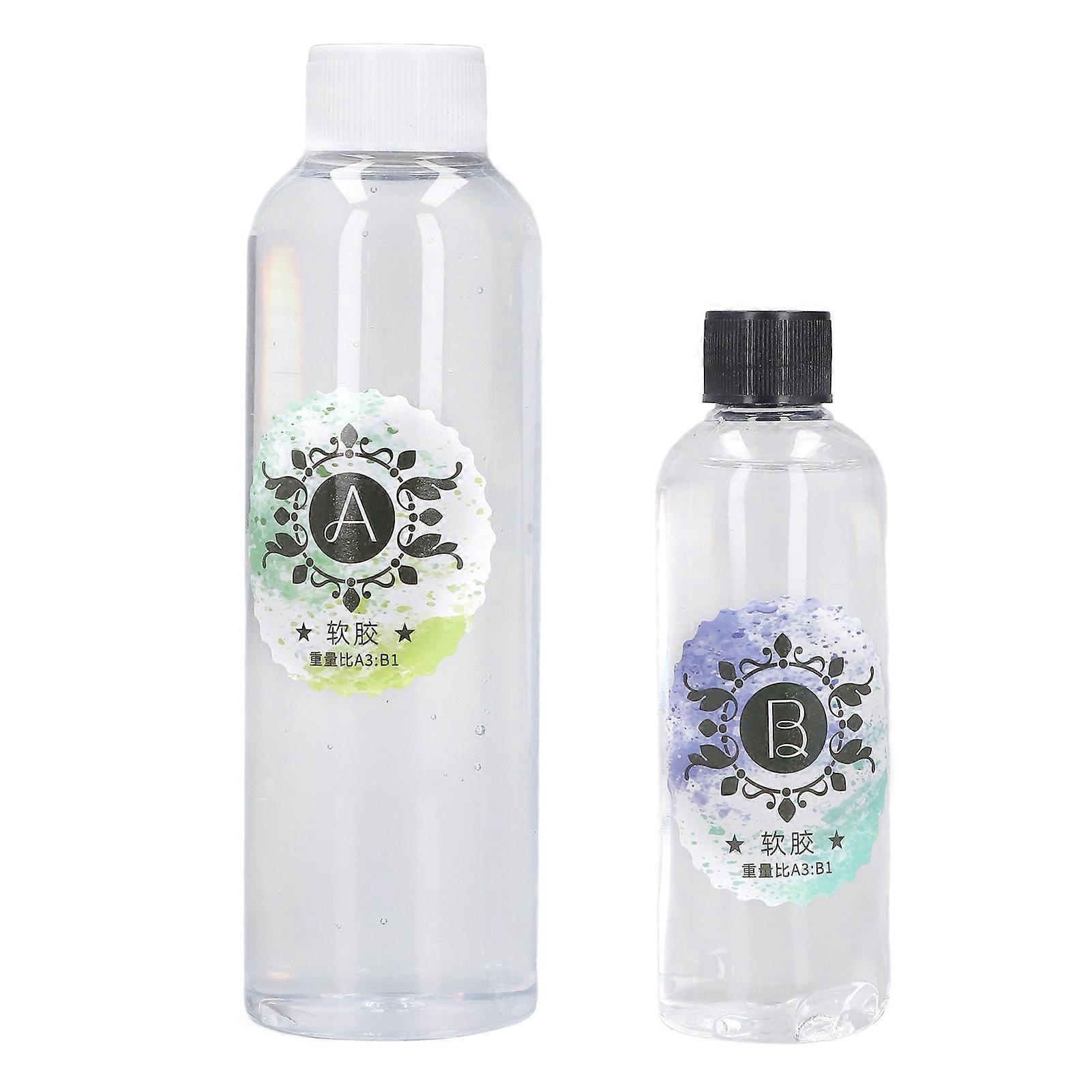 MechKit Epoxy Resin Glue Crystal Clear Epoxy Resin Glue, 2-Part AB Glue for Art Casting, Phone Cases, Handicrafts, 16 oz, Fast Setting, Clear