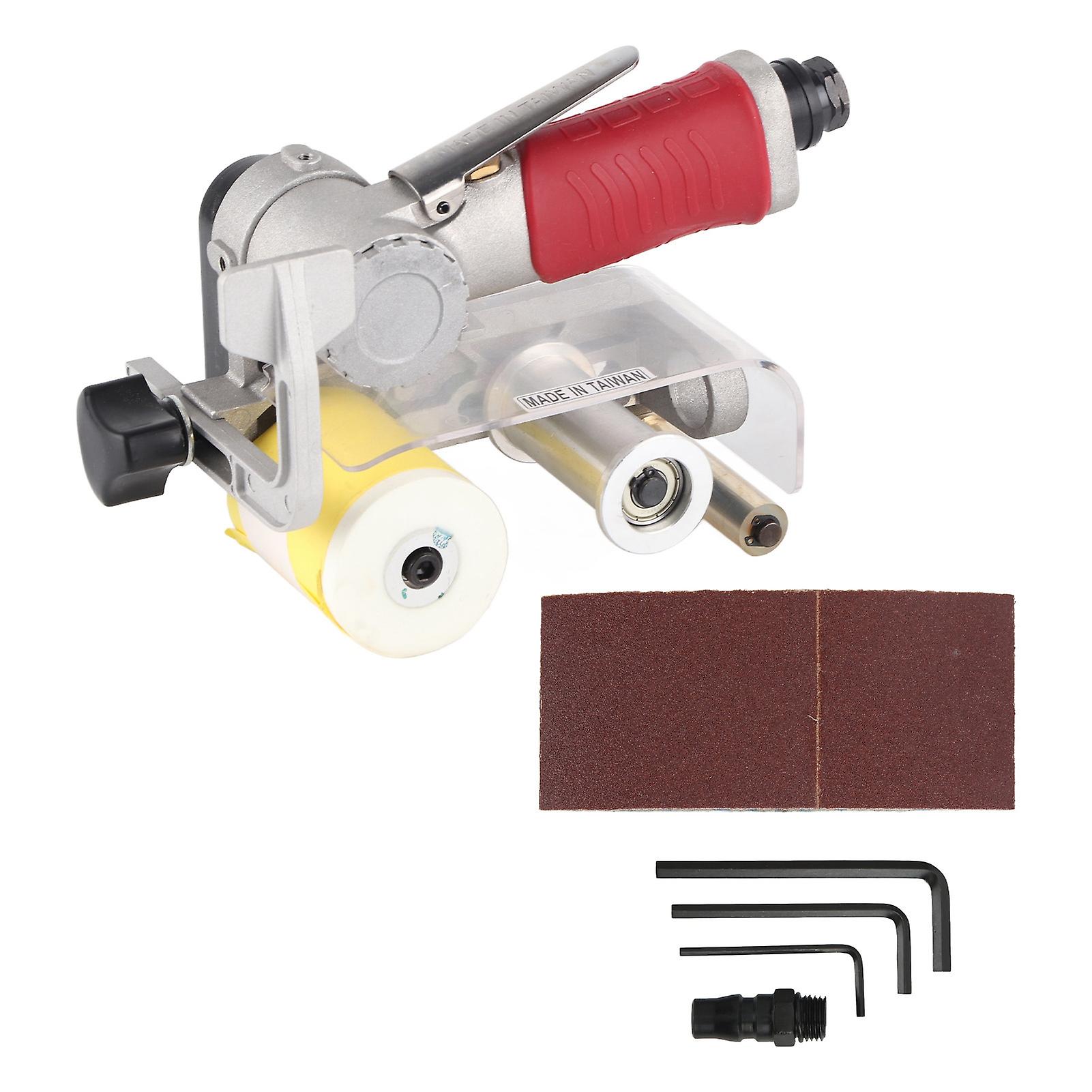 Belt Sander, Belt Sander Air Pneumatic Sanding Machine Polishing Grinding Bench for Processing FHVFI