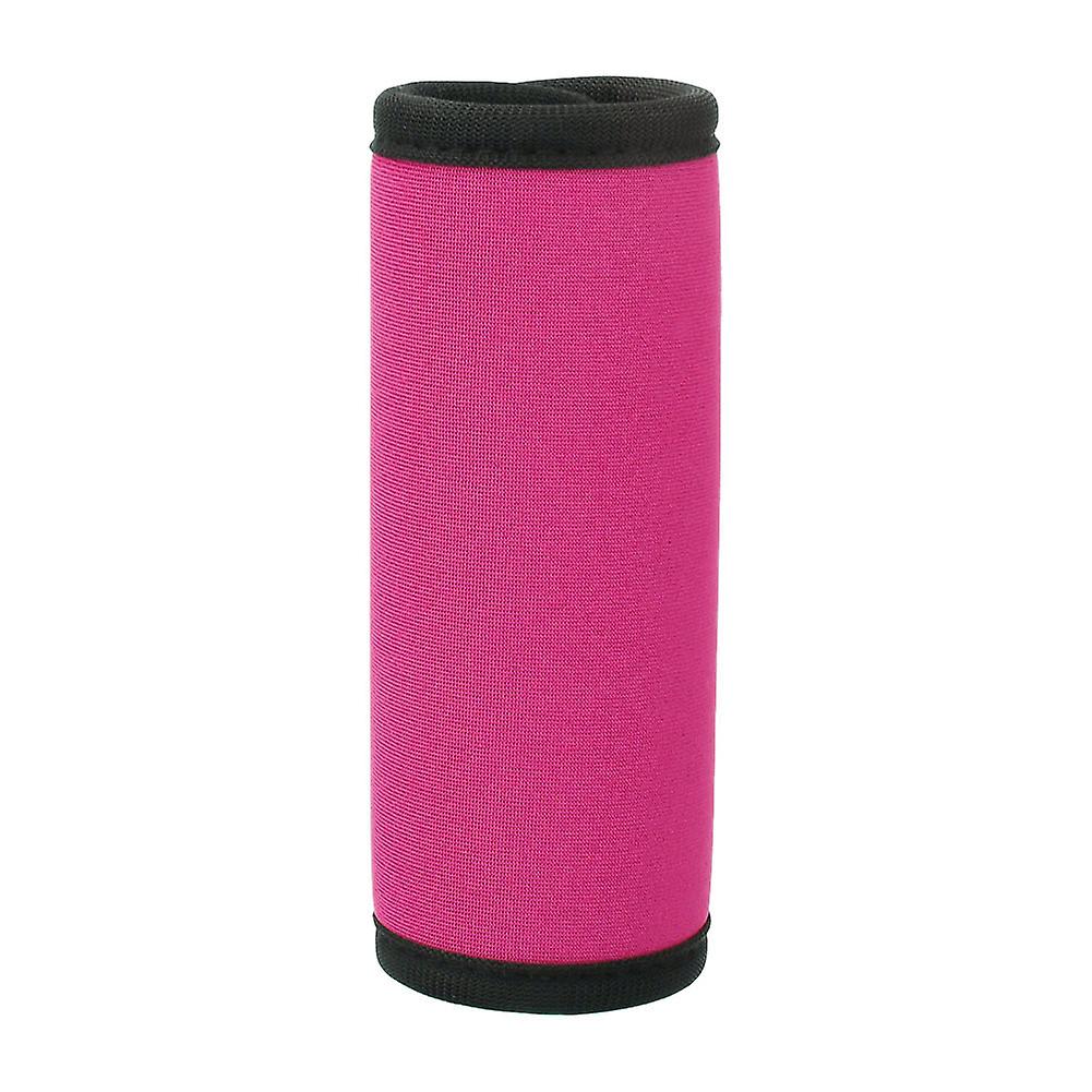 Neoprene Soft Luggage Box Car Door Handle Cover Wrap Grips Suitcase Travel Tags(Pink)