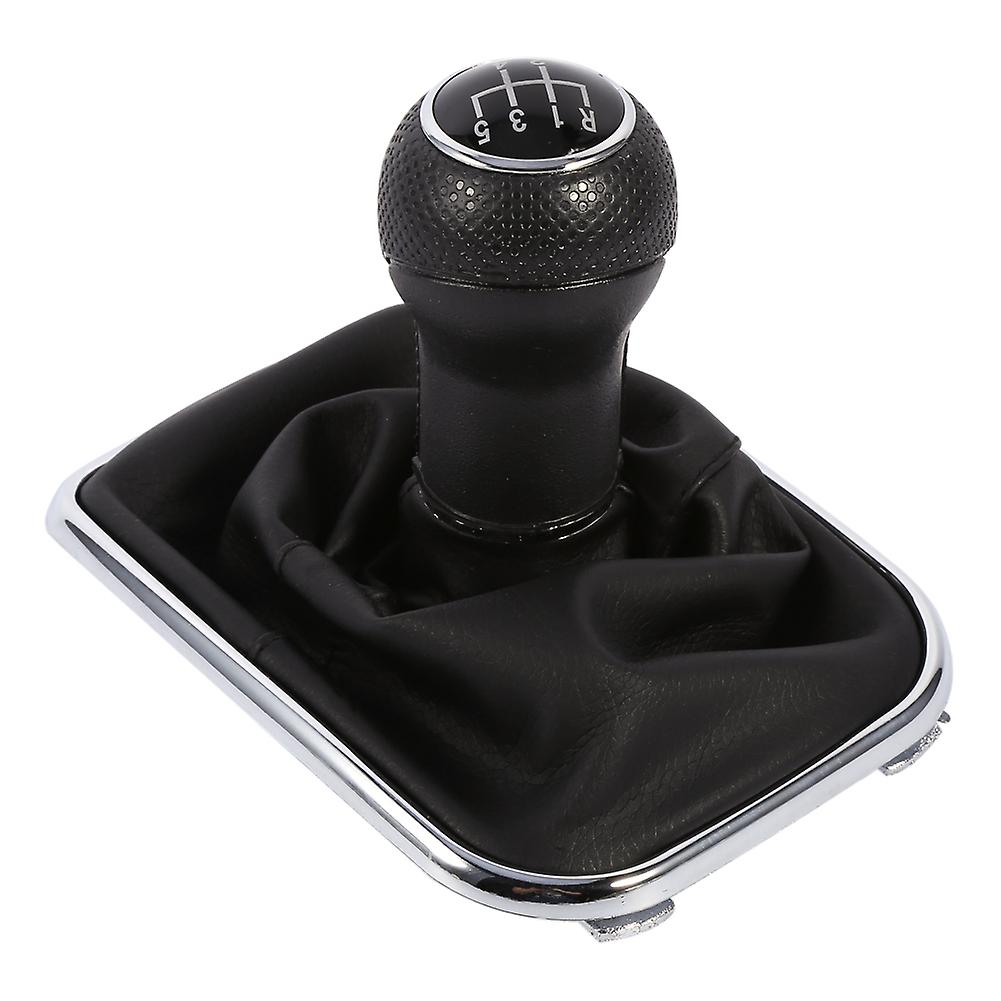 5 Speed Car Gear Shift Knob, Auto Gear Shifter Boot Cover Replacement Car Gear Shifter Knob Gaiter Stick Head
