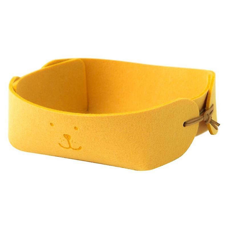 1pcs Desktop Storage Basket For Home Yellow